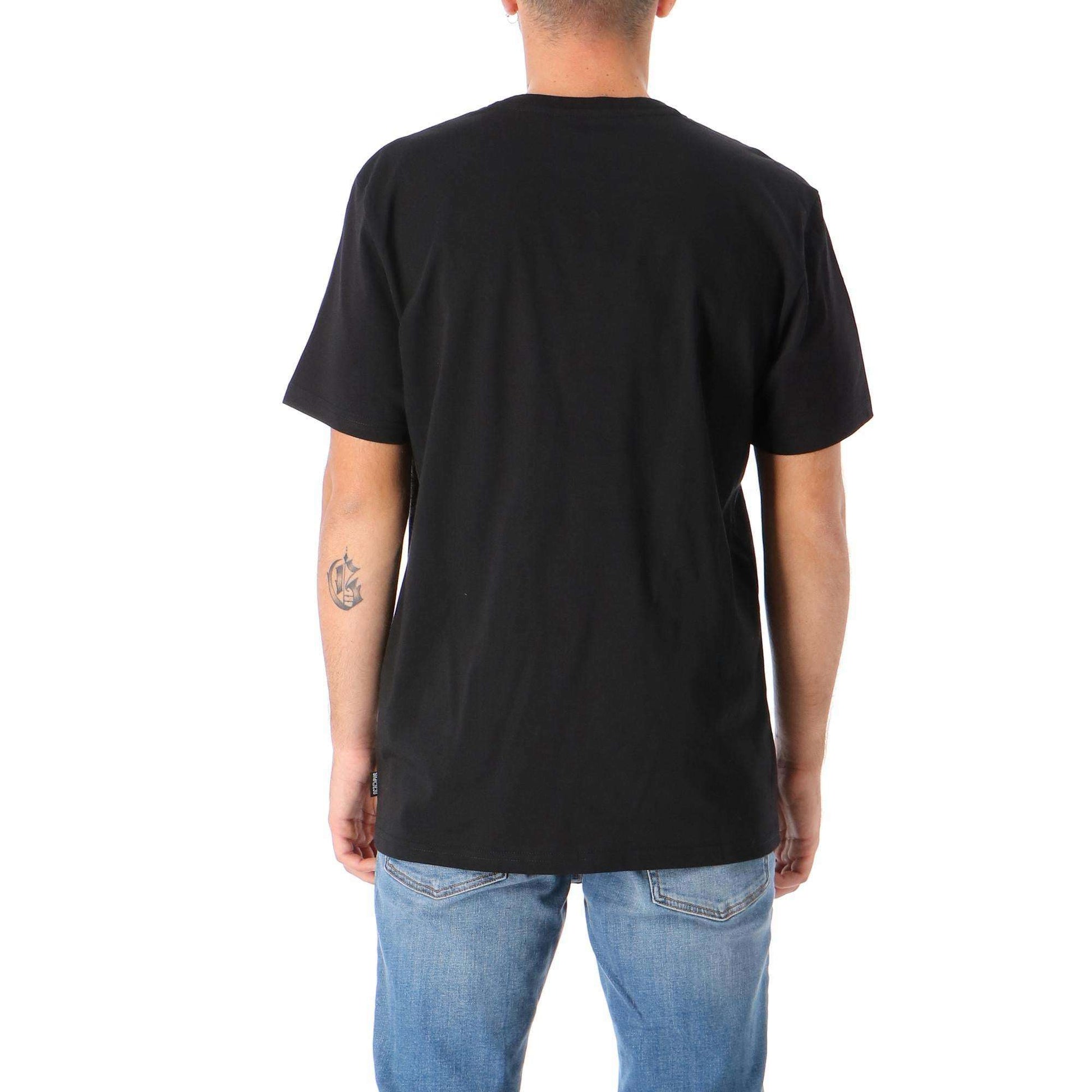 Octopus Uomo T-Shirt Manica Corta More Fire Black