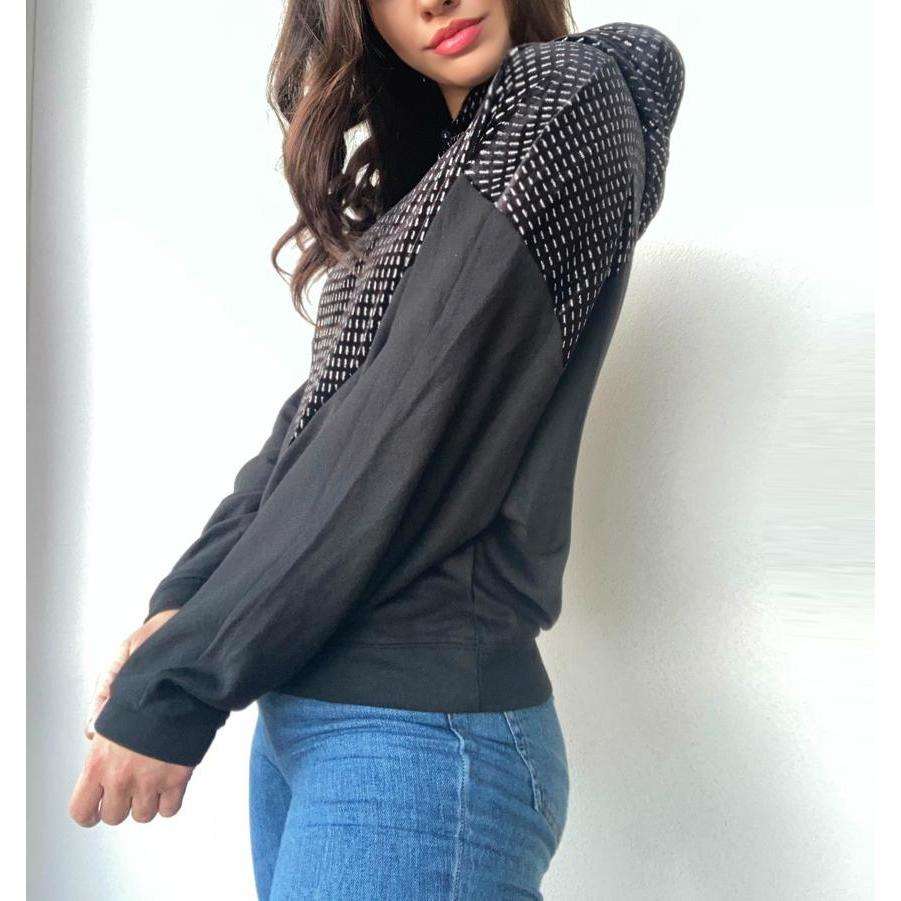 Only Donna Felpa Con Cappuccio Crop Hooded Sweatshirt Kelly Black