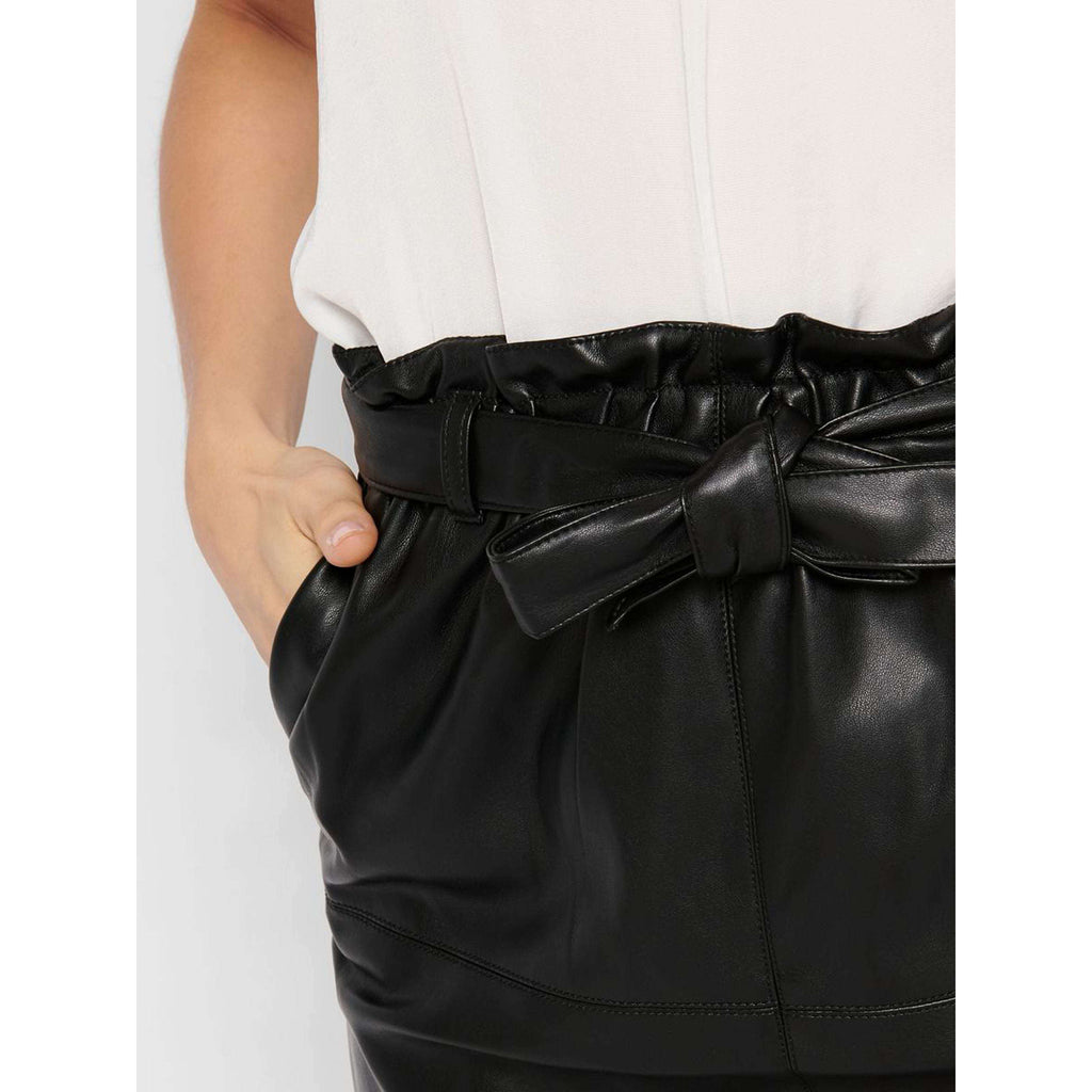 Only Donna Gonna Mini Skirt Eco Pelle Faux Leather