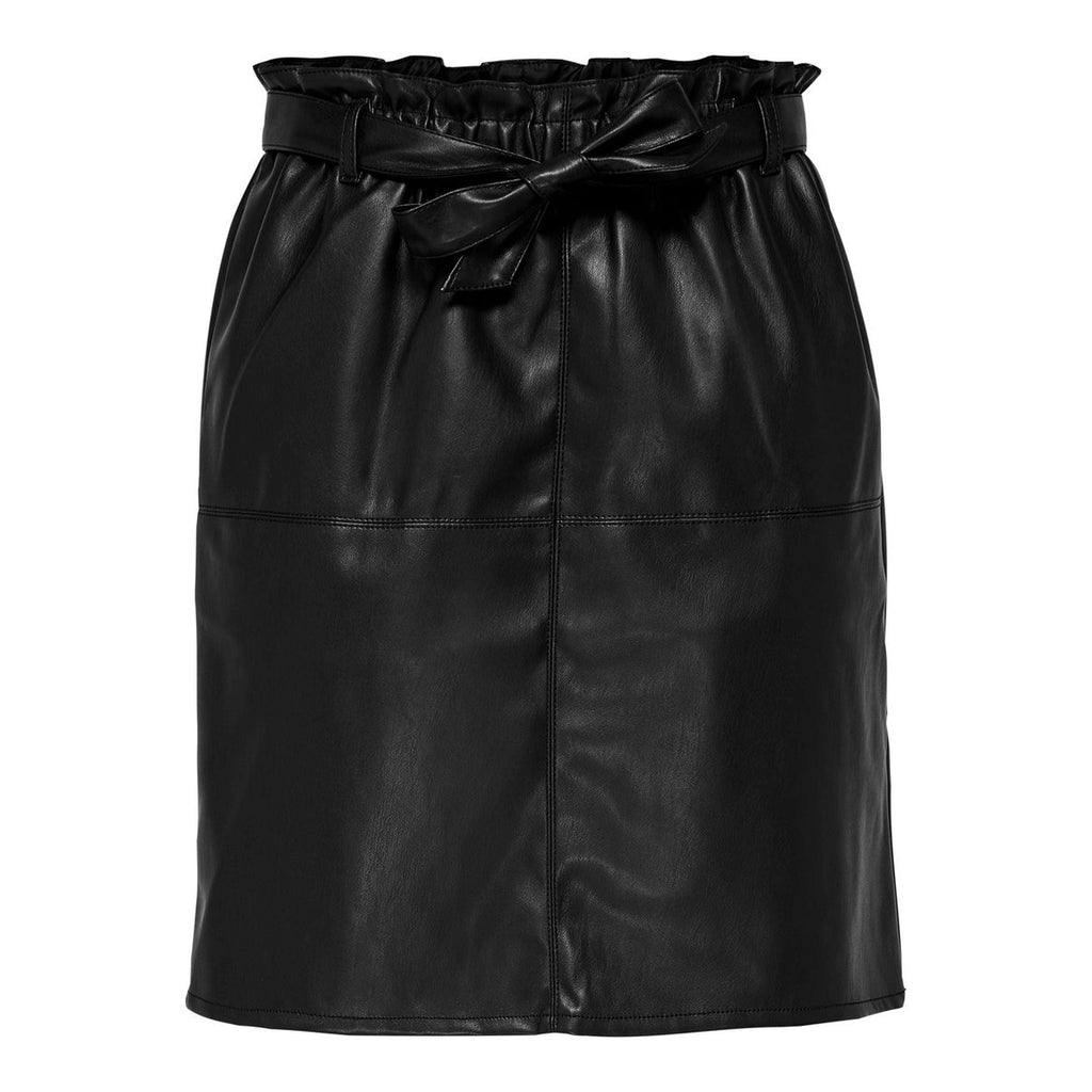 Only Donna Gonna Mini Skirt Eco Pelle Faux Leather