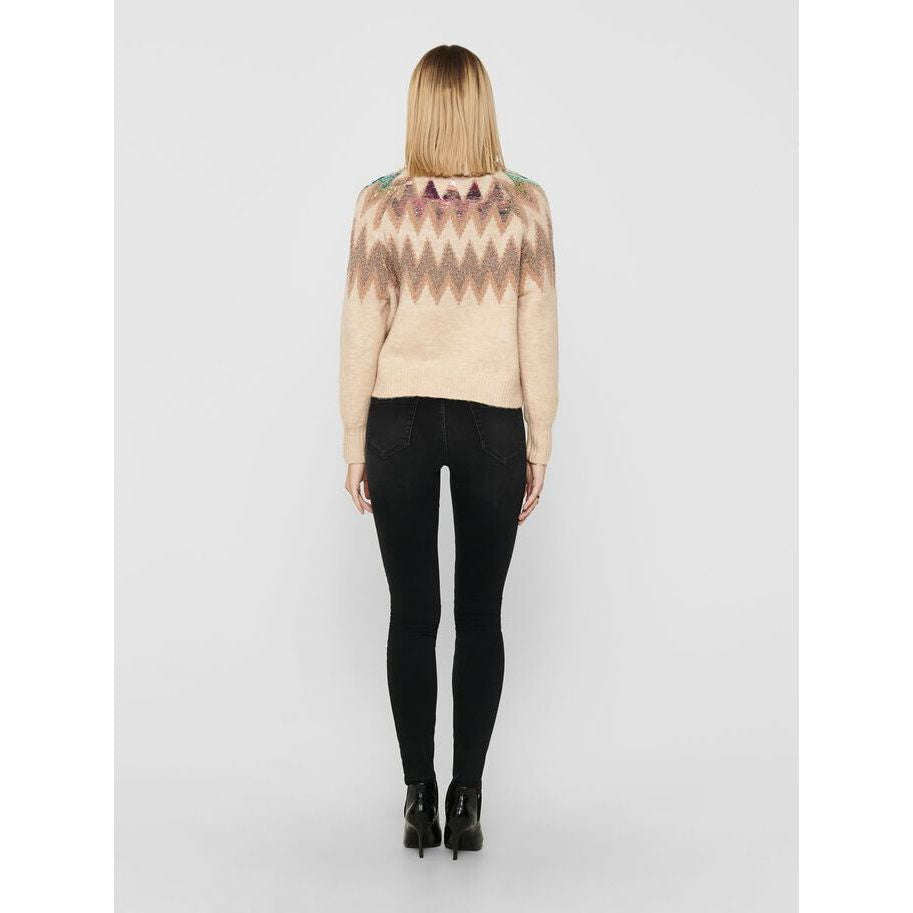 Only Donna Maglia Sweater Manica Lunga Girocollo Morbido Mary Ethnos