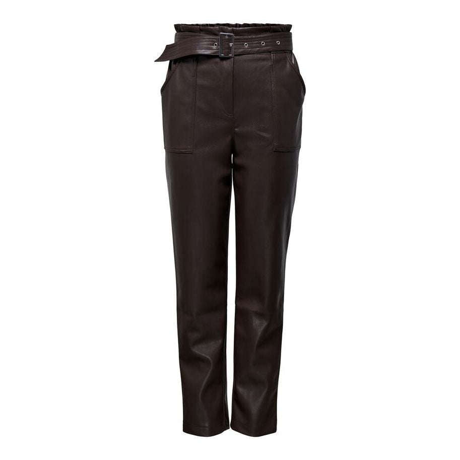 Only Donna Pantalone Briony Faux Leather Eco Pelle