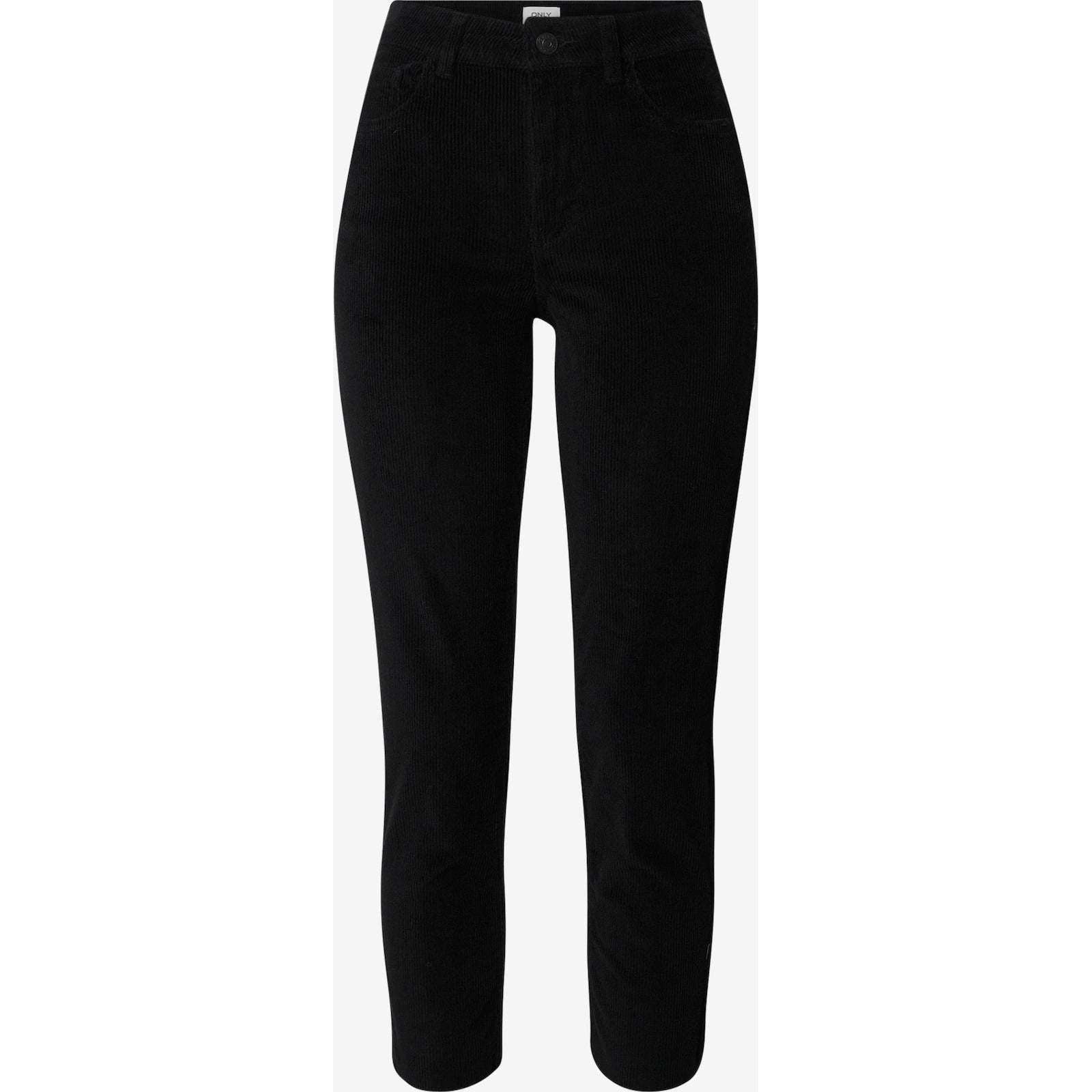 Only Donna Pantalone Velluto Velour Emily Black