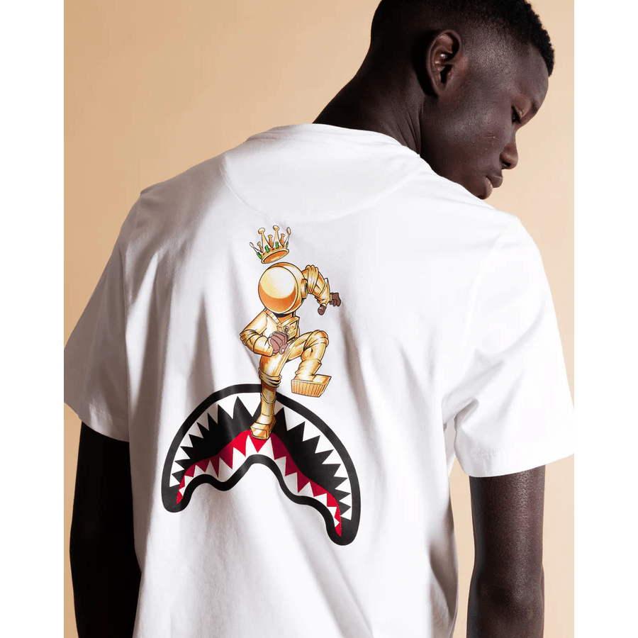 Sprayground Uomo T-shirt Stromane Jump SP291WHT