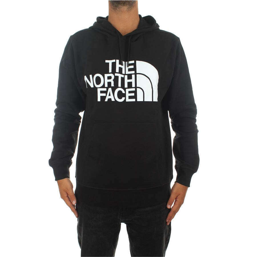 The North Face Uomo Felpa Manica Lunga Con Cappuccio Sweatshirt Logo Black