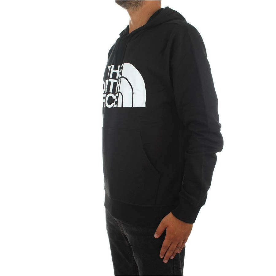The North Face Uomo Felpa Manica Lunga Con Cappuccio Sweatshirt Logo Black