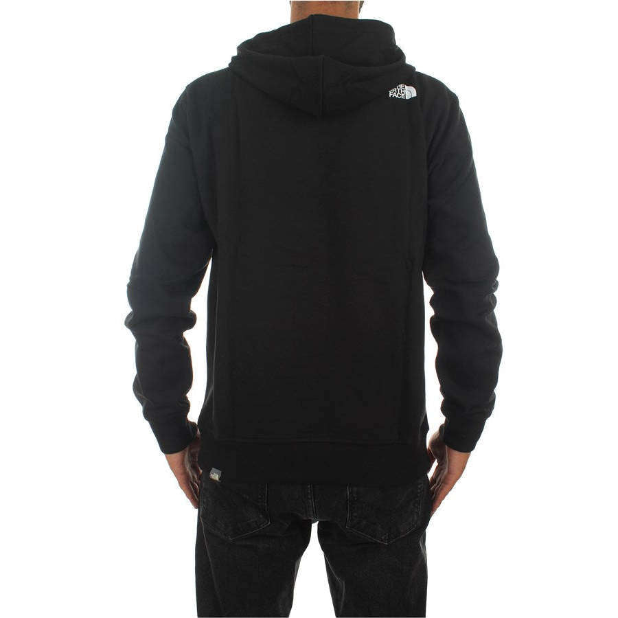 The North Face Uomo Felpa Manica Lunga Con Cappuccio Sweatshirt Logo Black