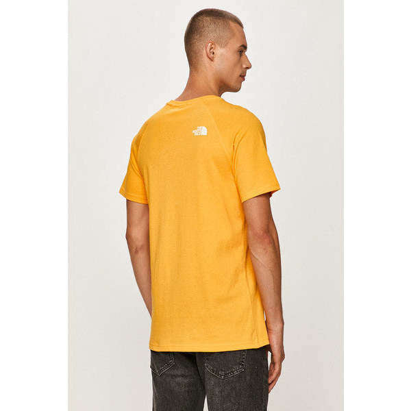 The North Face Uomo T-Shirt Logo Stampato Mountain Yellow