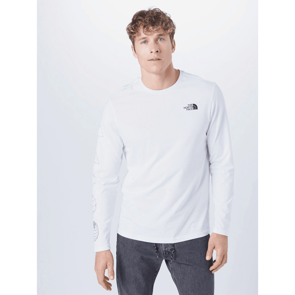 The North Face Uomo T-Shirt Manica  Geotrude White