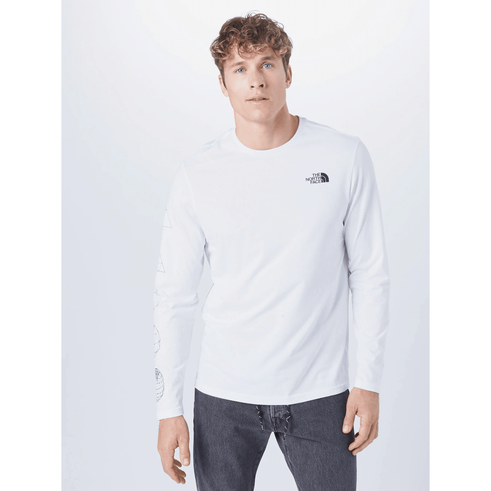 The North Face Uomo T-Shirt Manica  Geotrude White