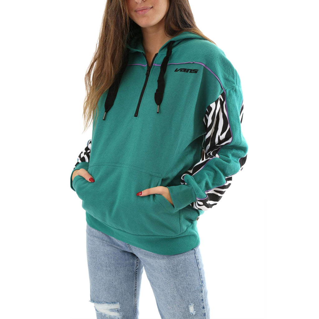 Vans ONE PIECE FLEECE PO - Felpa con cappuccio - medium green/verde -  Zalando