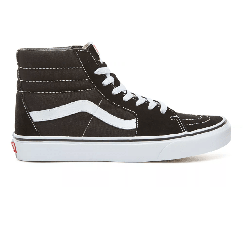 Vans Uomo Scarpe Sneakers Vintage Sk8-Hi Lite Suede Black/White 2Z5YIJU