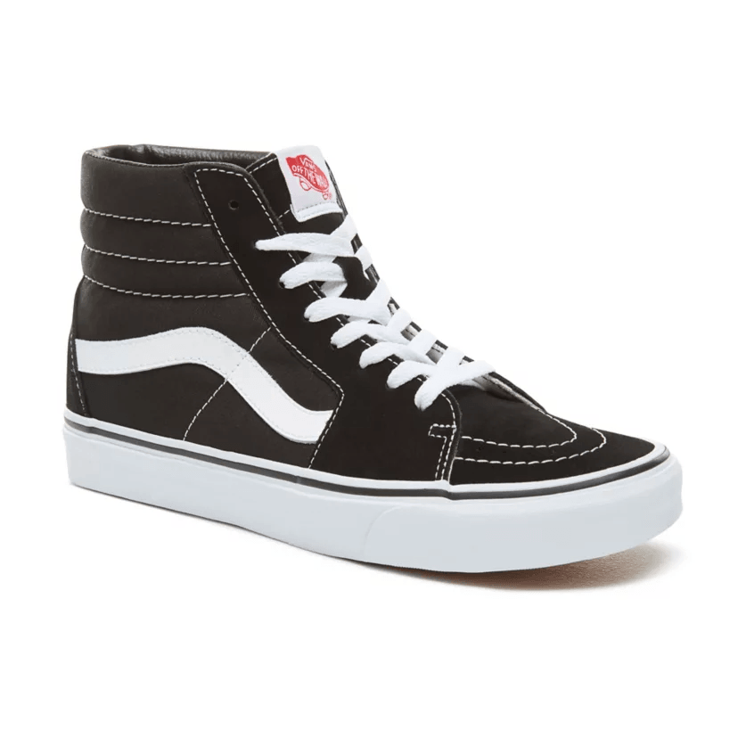 Vans Uomo Scarpe Sneakers Vintage Sk8-Hi Lite Suede Black/White 2Z5YIJU