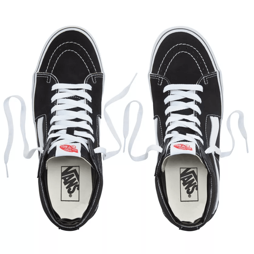 Vans Uomo Scarpe Sneakers Vintage Sk8-Hi Lite Suede Black/White Ultra Cush Version