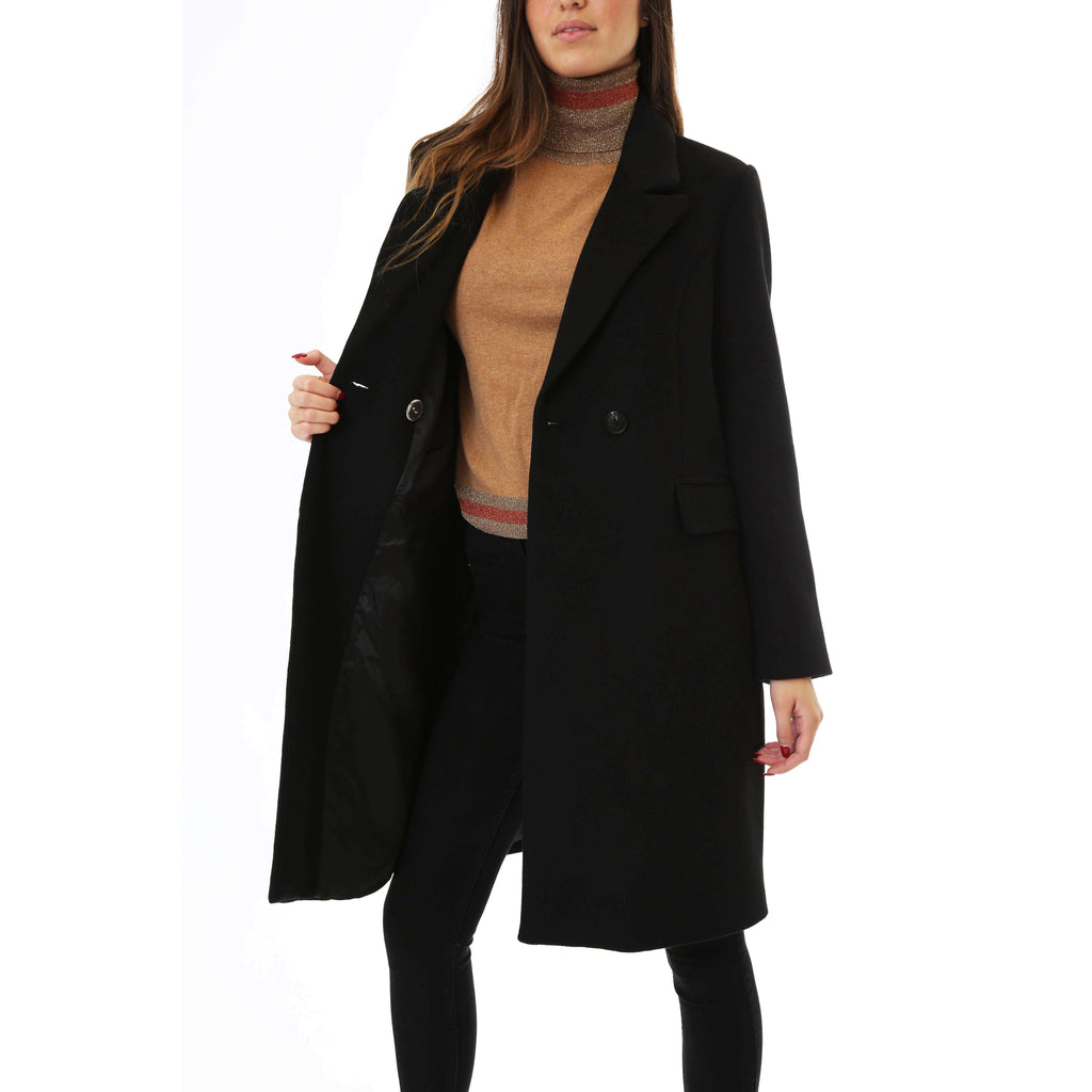 Vero Moda Donna Cappotto Noramille Black