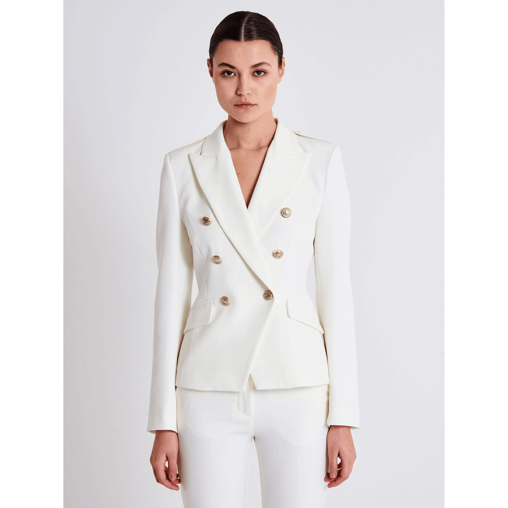 Vicolo Donna Giacca Blazer Bianco Natura TE0048