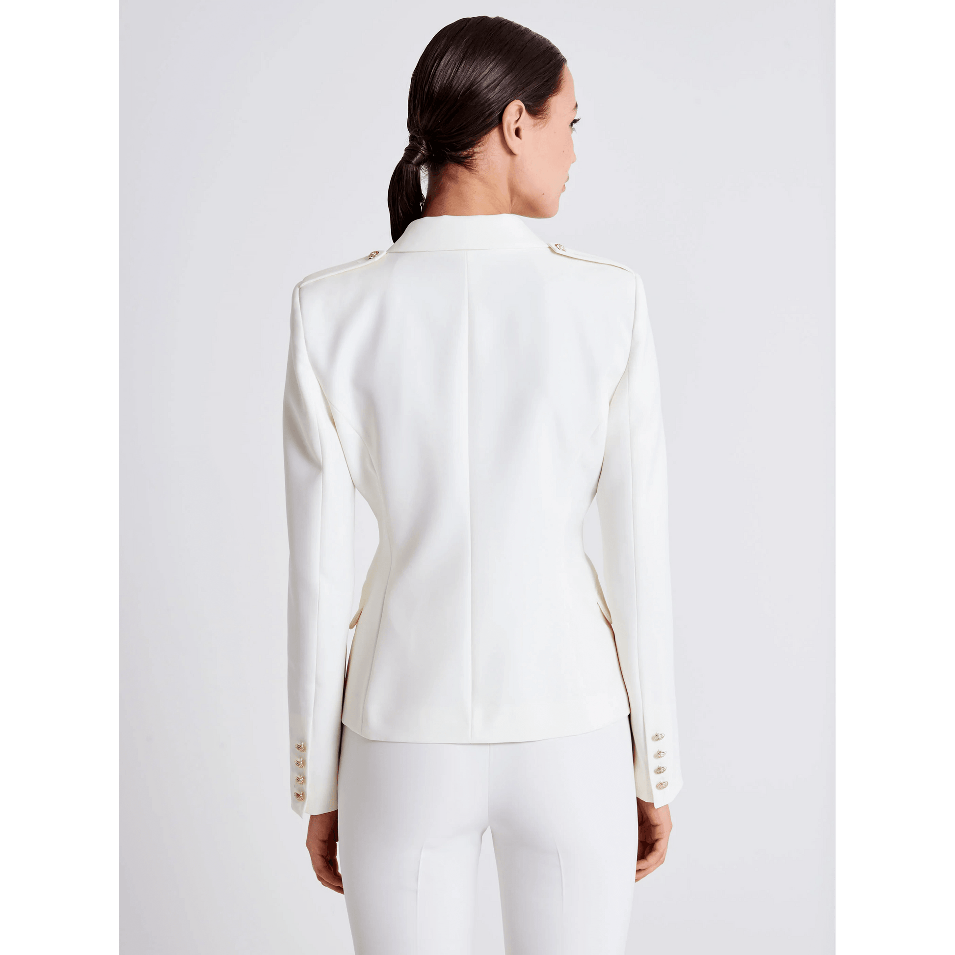Vicolo Donna Giacca Blazer Bianco Natura TE0048