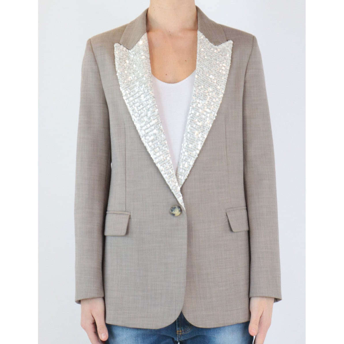 Vicolo Donna Giacca Grigio Tortora TE0141