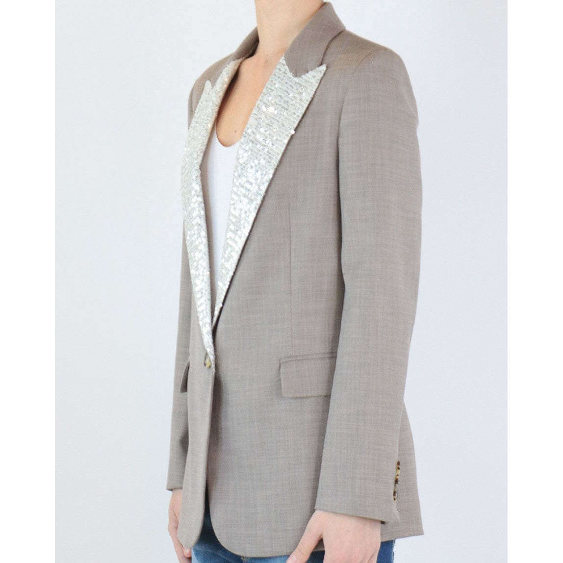 Vicolo Donna Giacca Grigio Tortora TE0141