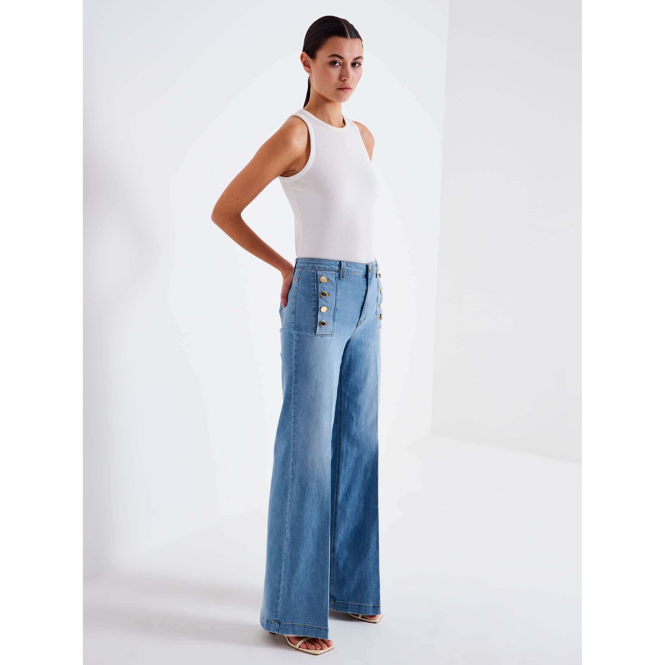 Jeans 2025 palazzo donna