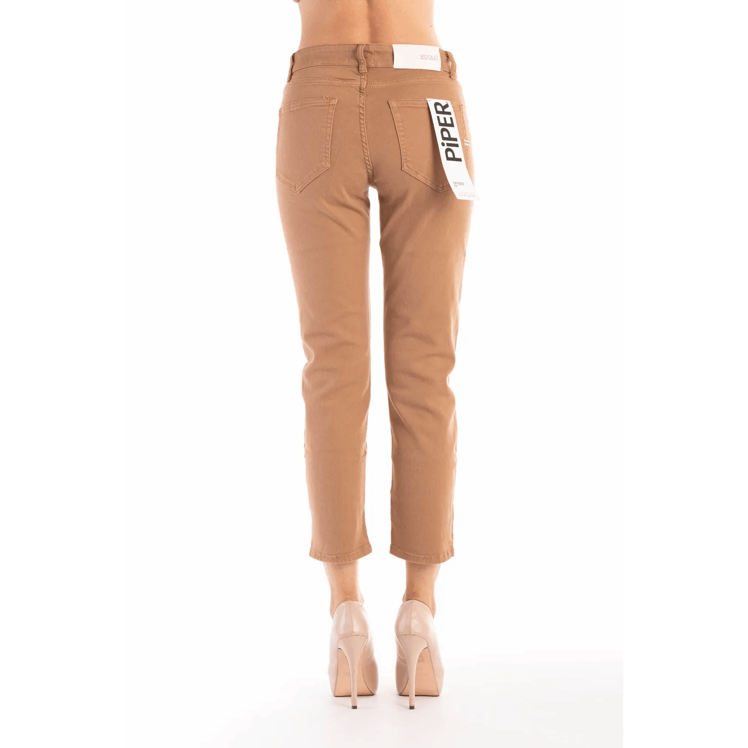 Vicolo Donna Pantalone Jeans Color Biscotto DE5105
