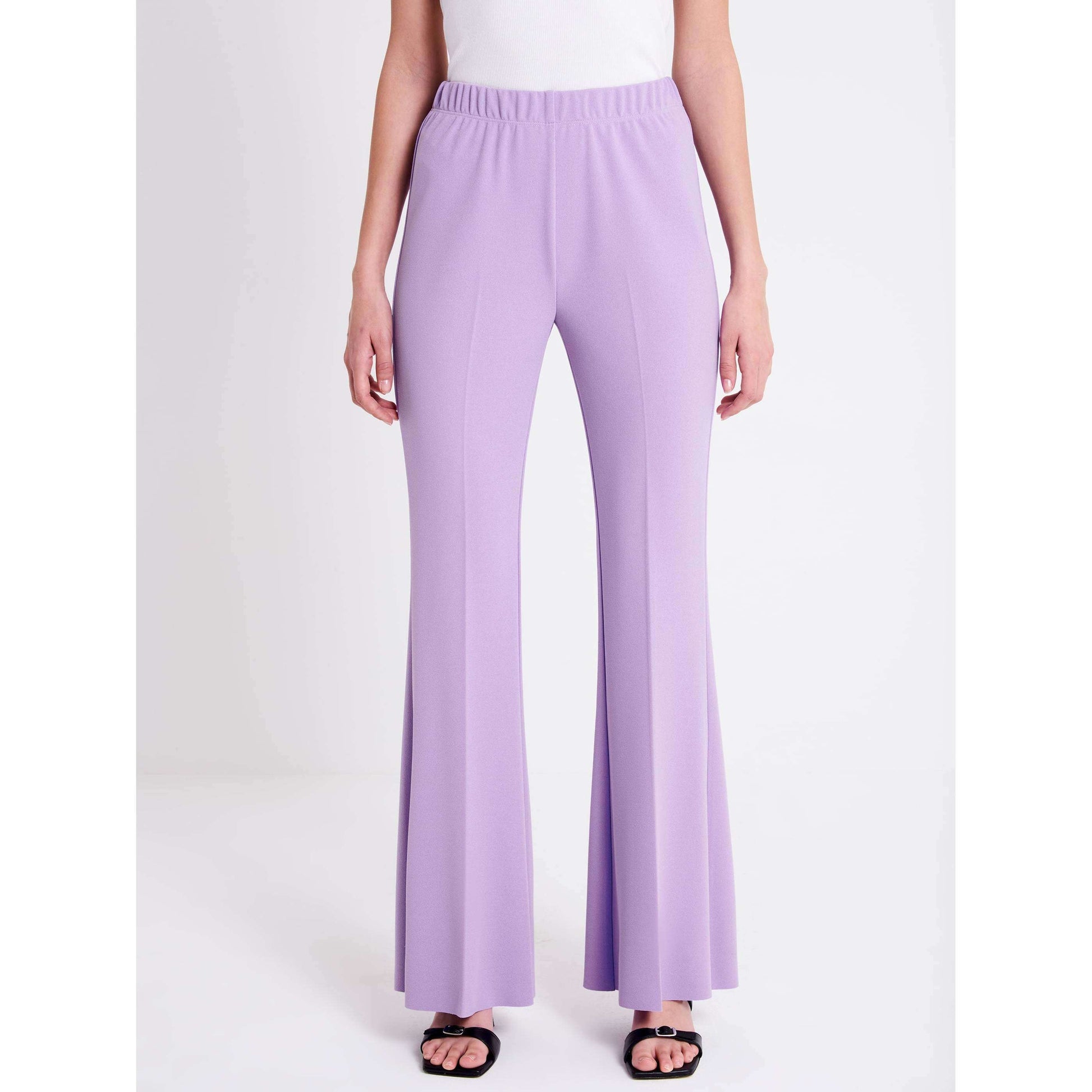 Vicolo Donna Pantalone Leggins a Zampa Glicine TE0043