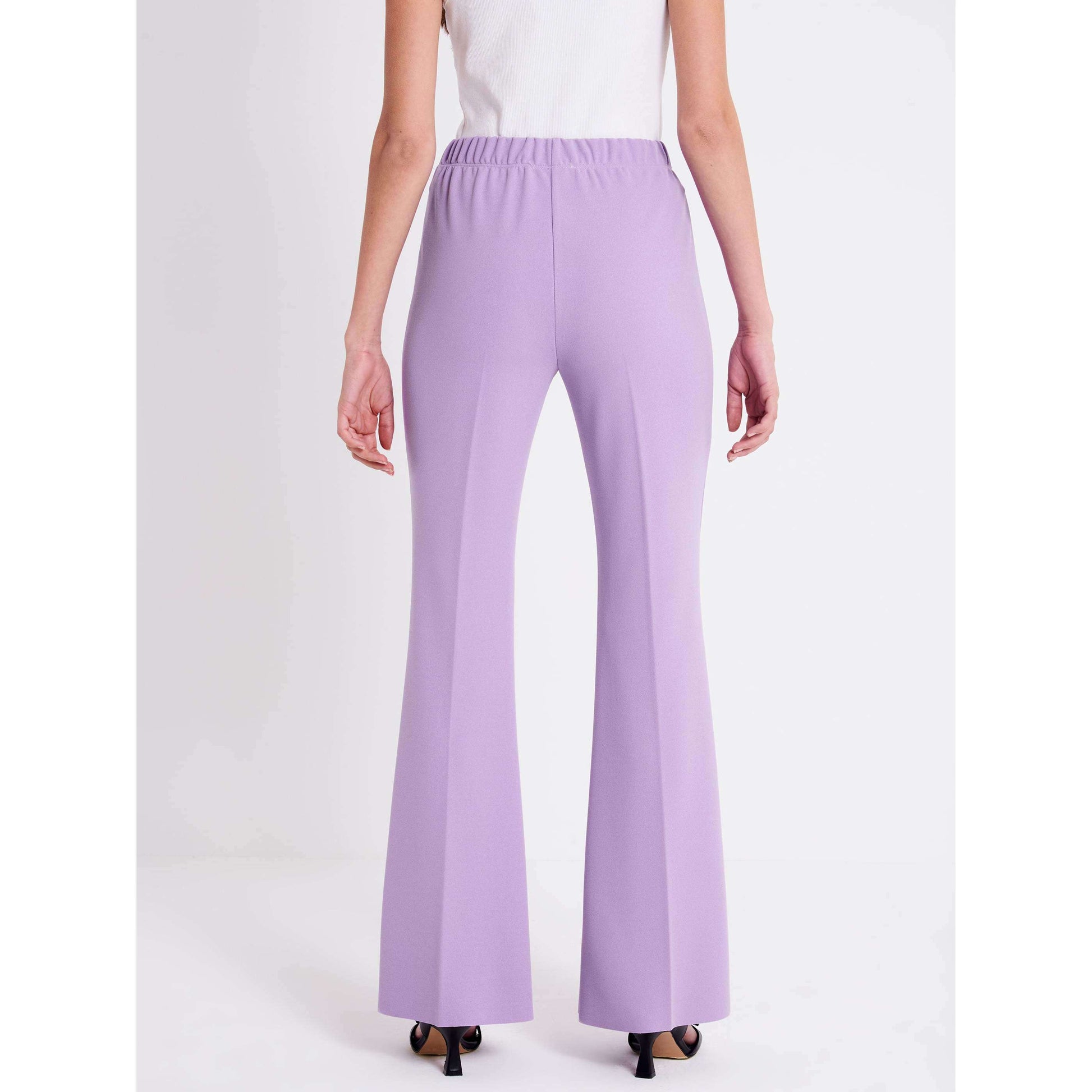 Vicolo Donna Pantalone Leggins a Zampa Glicine TE0043
