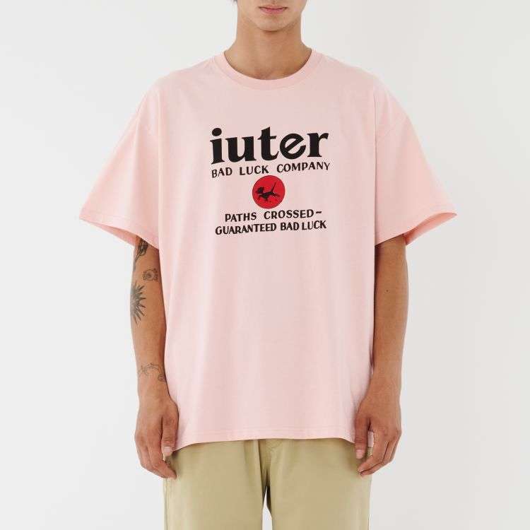 Iuter Uomo T-shirt Unlucky Rosa 23SITS71