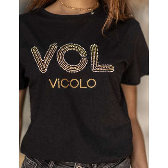 Vicolo Donna T-shirt NERA RE0047
