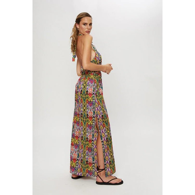 4giviness Donna Abito Lungo Posh Ikat FGCW1432
