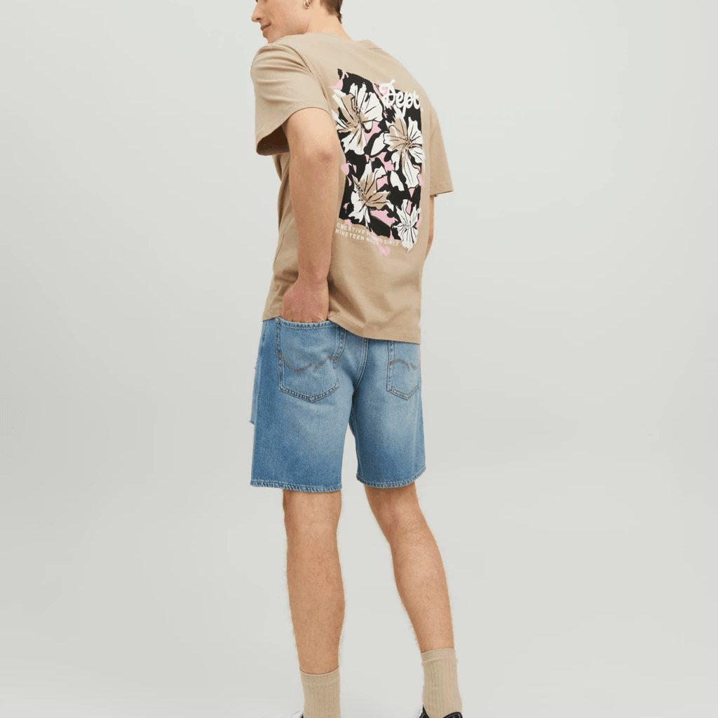 Jack & Jones Uomo Bermuda Chris Denim con Strappi mf083 12223604