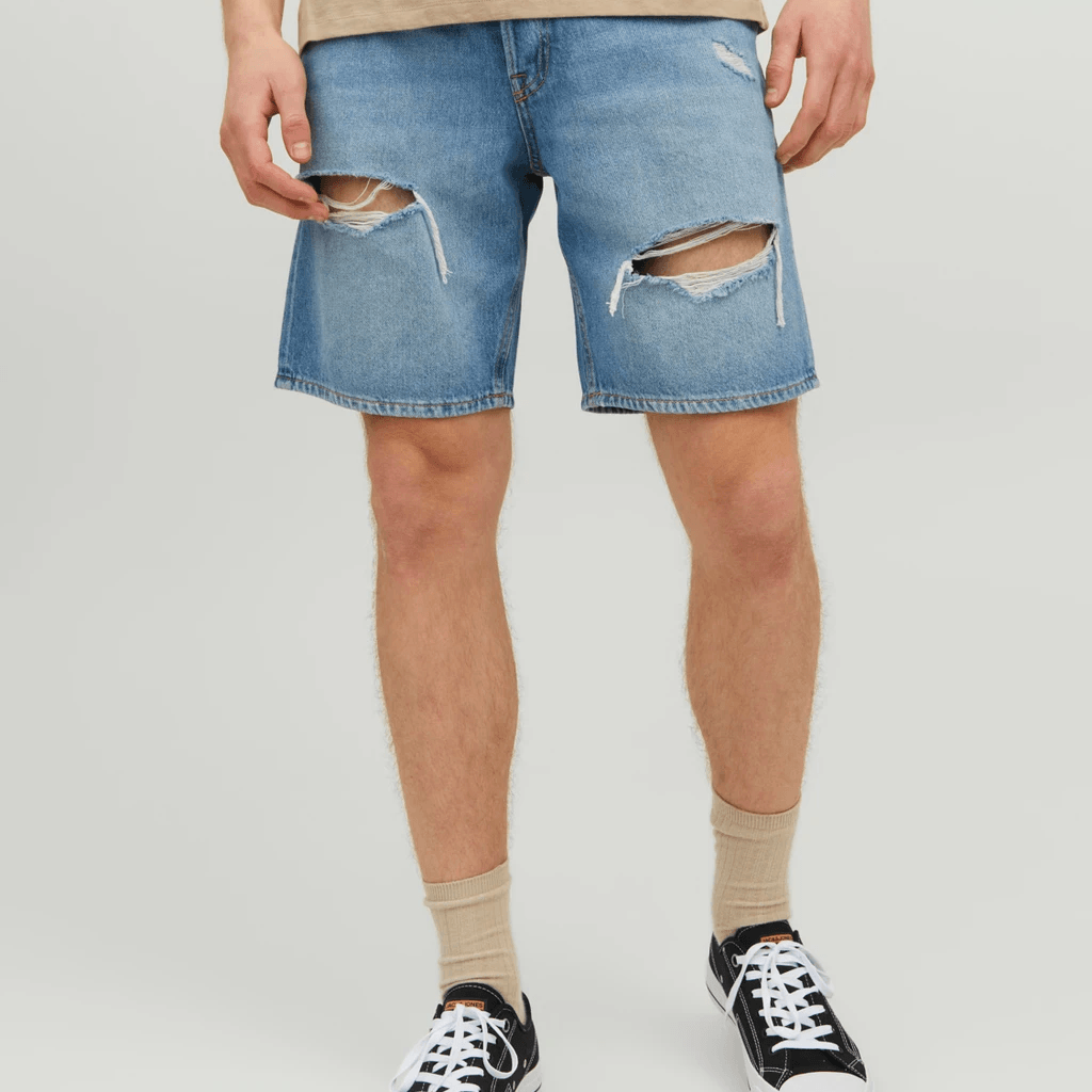 Jack & Jones Uomo Bermuda Chris Denim con Strappi mf083 12223604