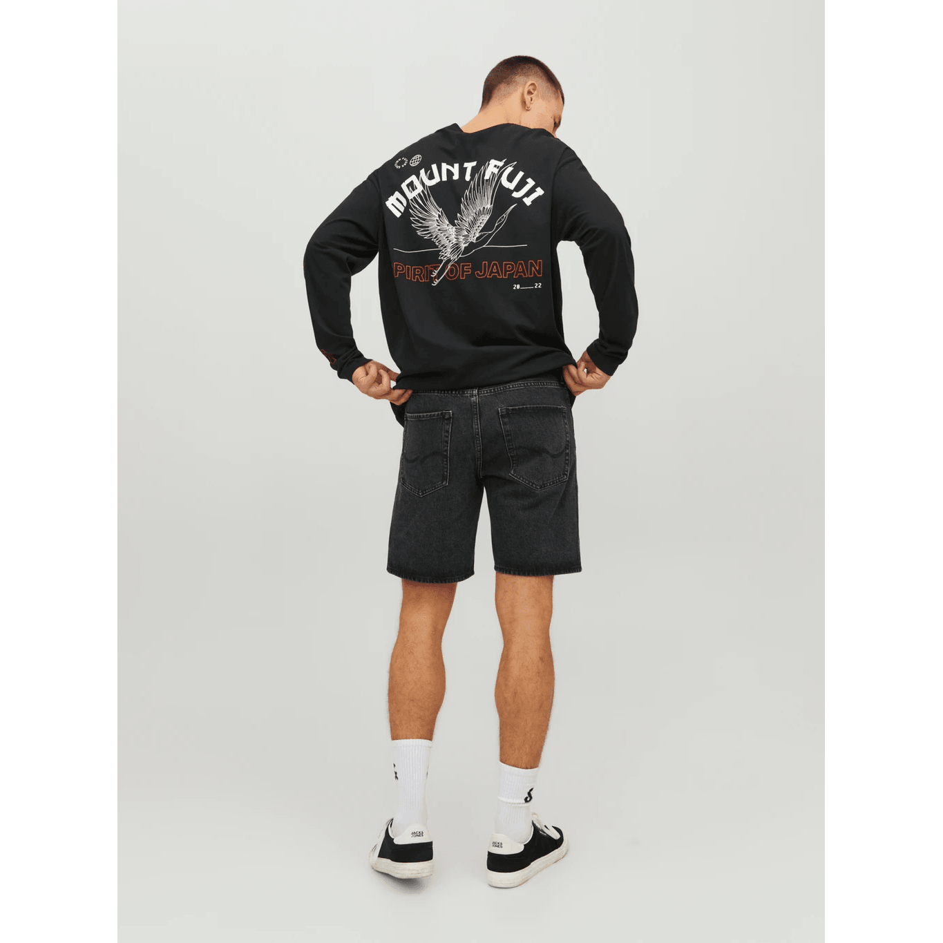 Jack & Jones Uomo Bermuda Chris Nero mf255 12223607