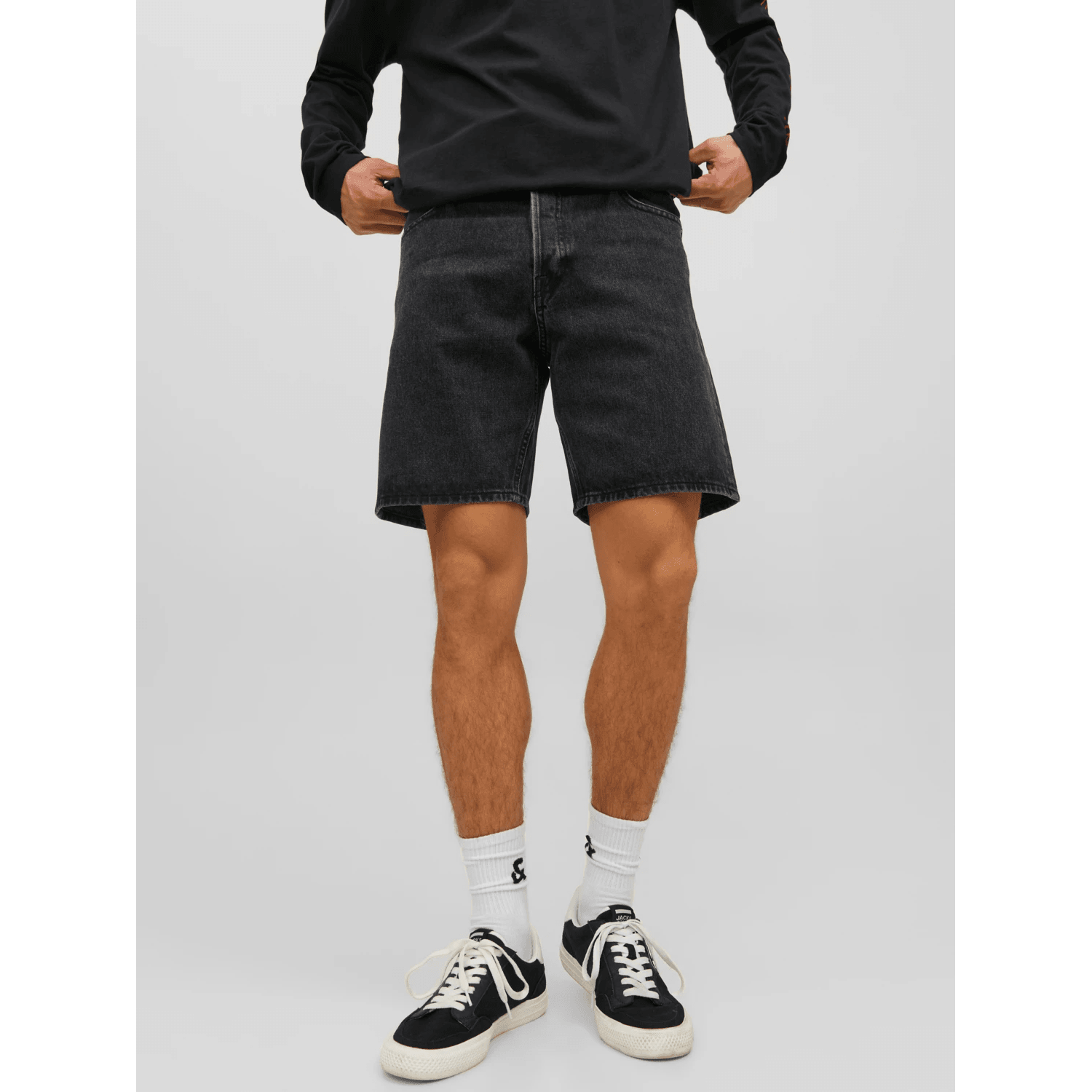Jack & Jones Uomo Bermuda Chris Nero mf255 12223607