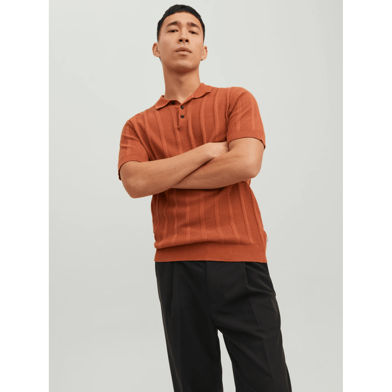 Jack & Jones Uomo Polo Bludean Ambra 12236143