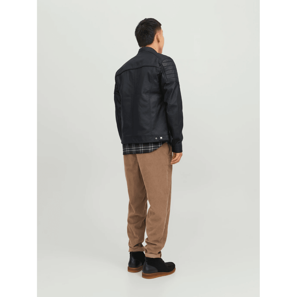Jack & Jones Uomo Giubbino Biker  Nera12147218