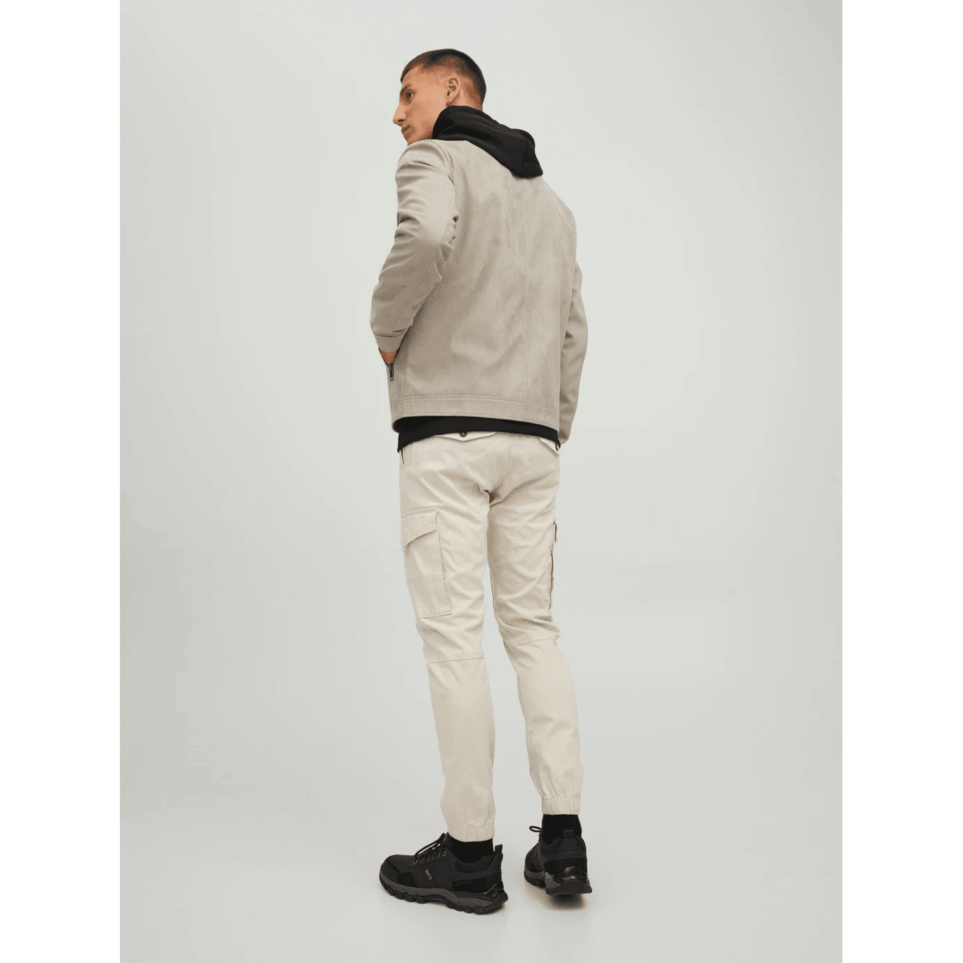 Jack & Jones Uomo Giubbino Rocky Clean Noos Grigio 12223141
