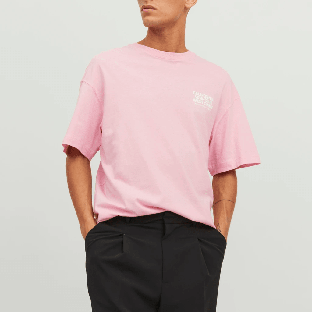Jack & Jones Uomo T-shirt Belize Aop Rosa 12235213