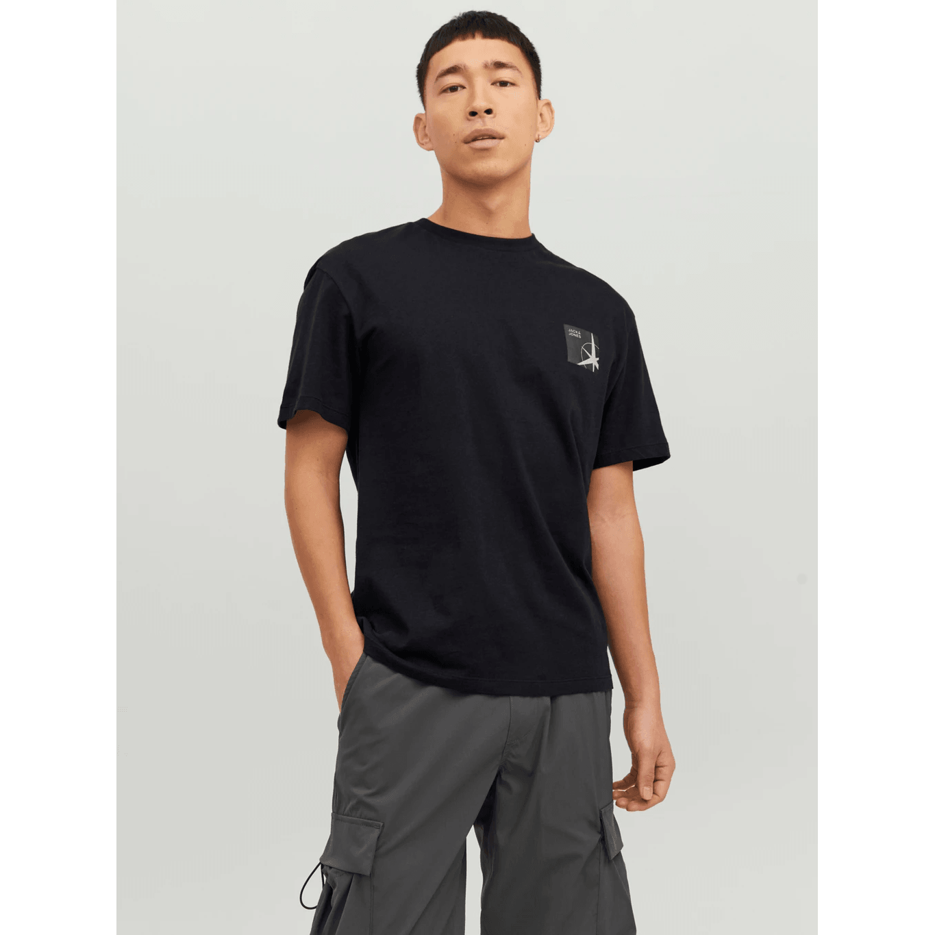 Jack & Jones Uomo T-shirt Filo Nero 12229885
