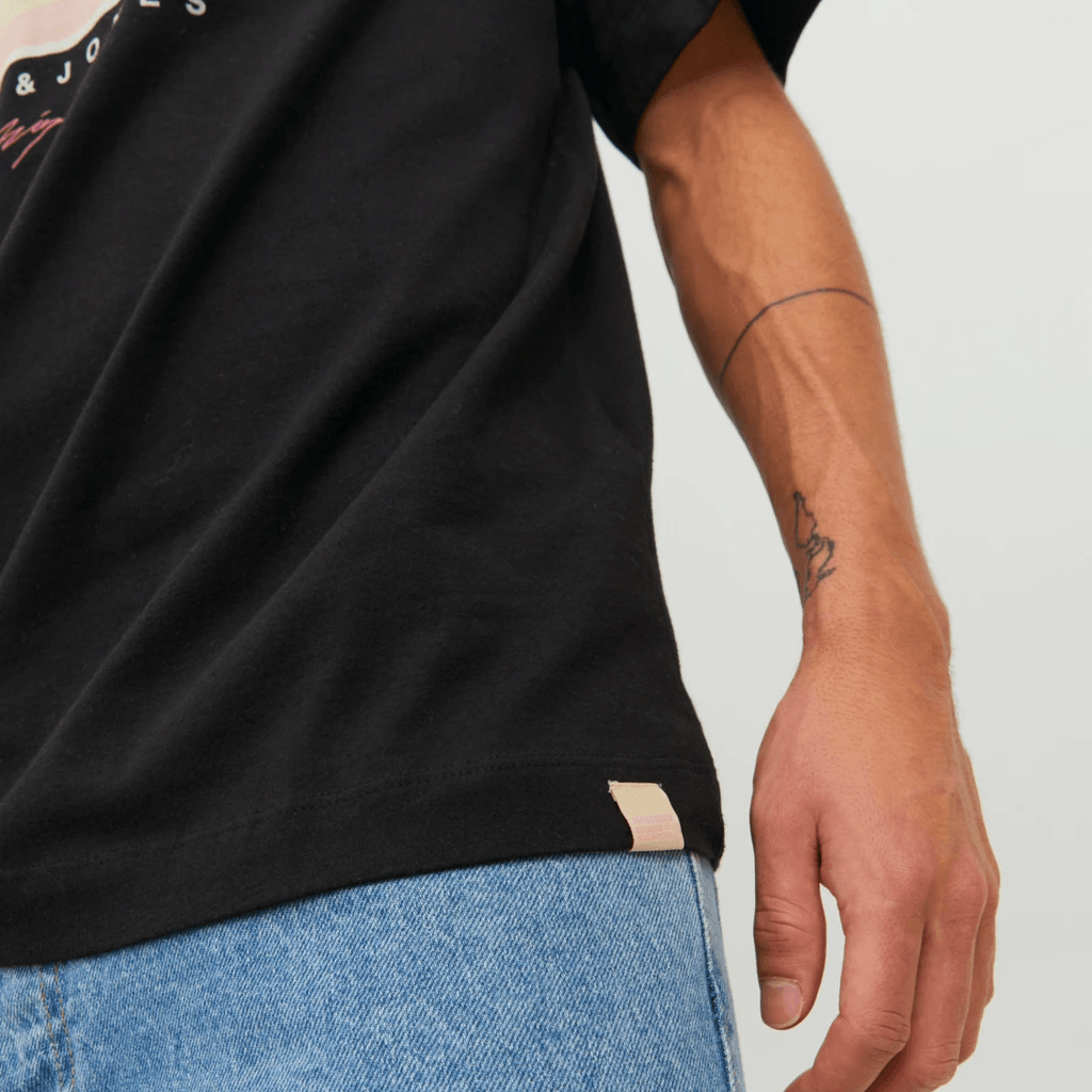 Jack & Jones Uomo T-shirt Tulum Landscape Nero 12235226