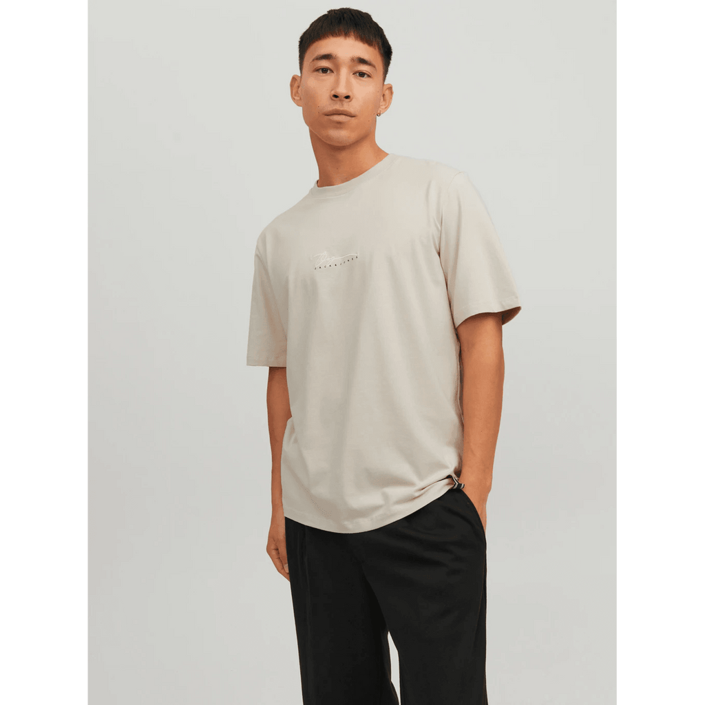 Jack & Jones Uomo T-shirt Joshua Beige 12228257