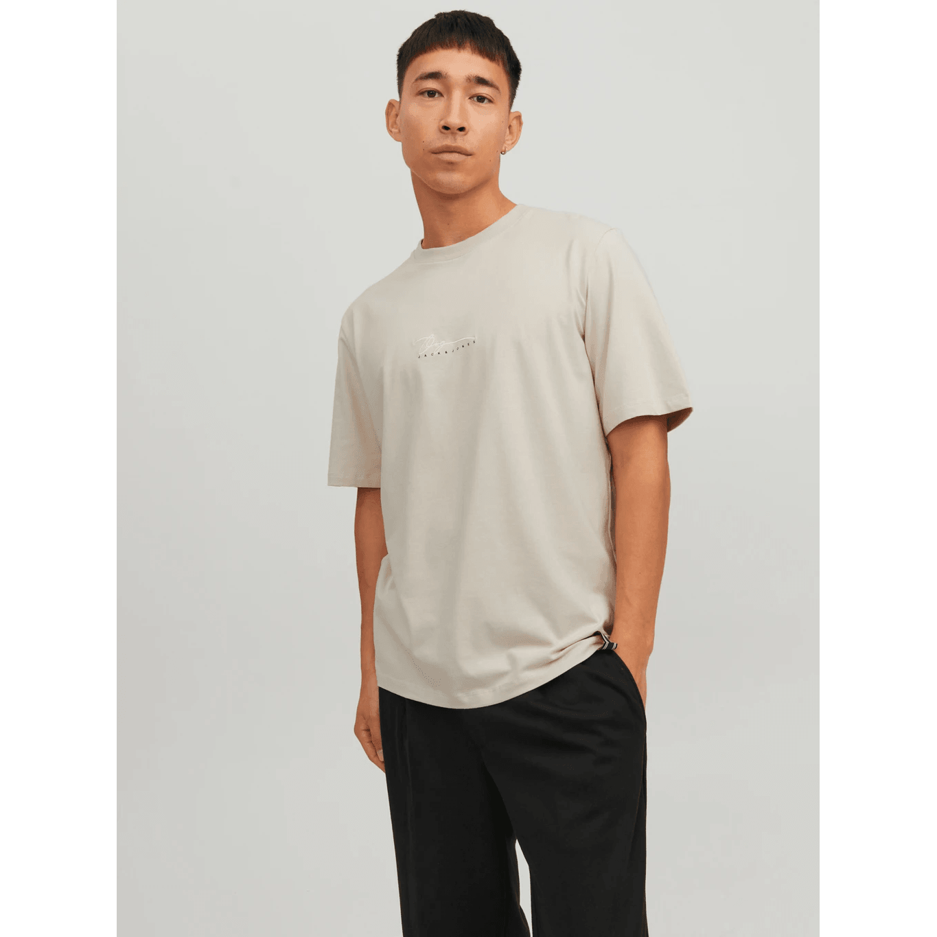 Jack & Jones Uomo T-shirt Joshua Beige 12228257