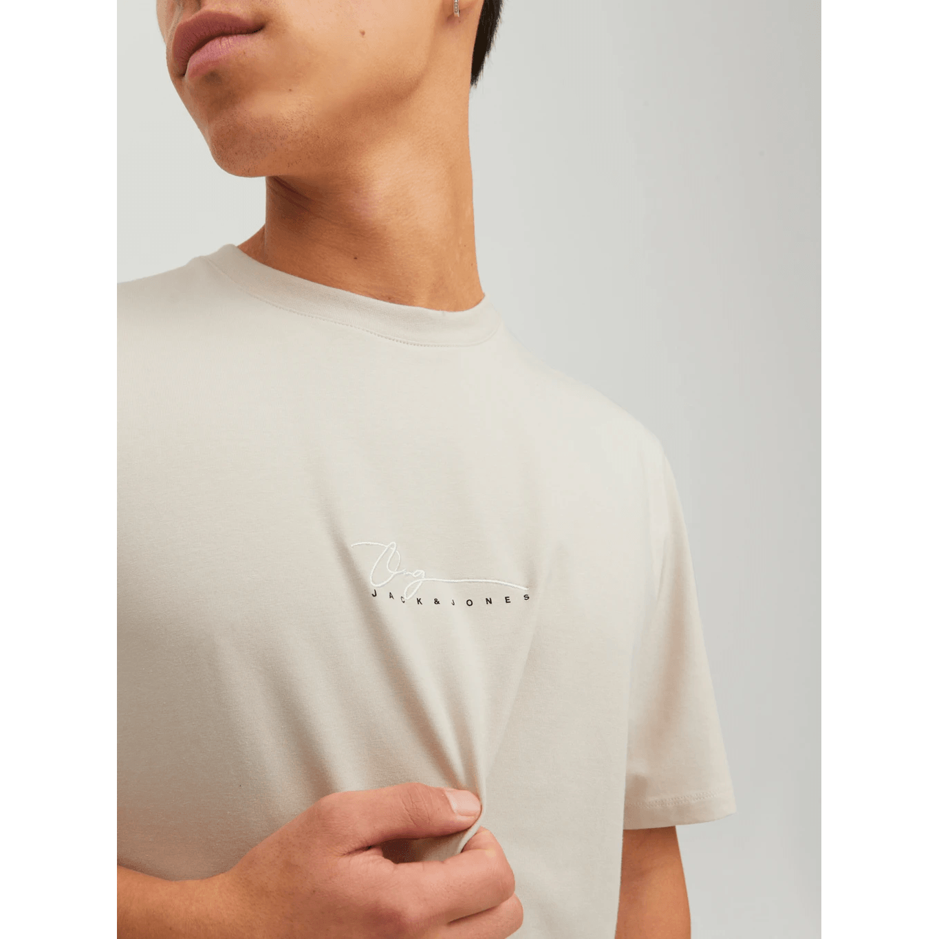 Jack & Jones Uomo T-shirt Joshua Beige 12228257