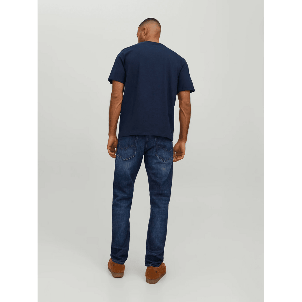 Jack & Jones Uomo T-shirt Joshua Blue Navy 12228257