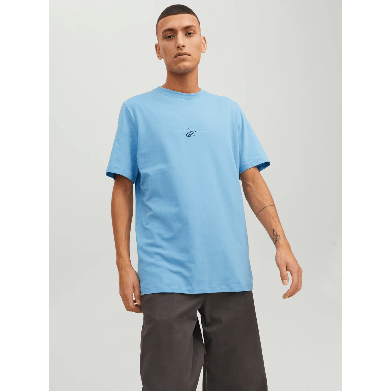Jack & Jones Uomo T-shirt Joshua celeste 12228257