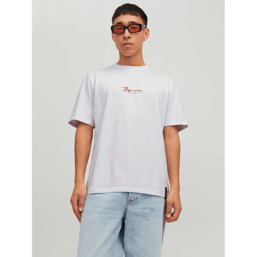 Jack & Jones Uomo T-shirt Joshua Bianco 12228257