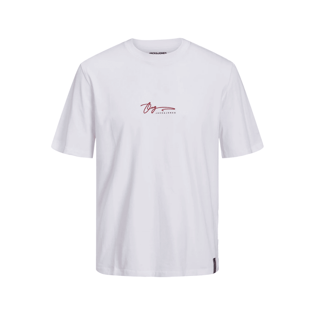 Jack & Jones Uomo T-shirt Joshua Bianco 12228257