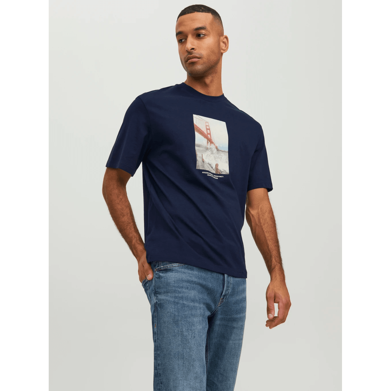 Jack & Jones Uomo T-shirt Copenhagen Blue Navy 12227781