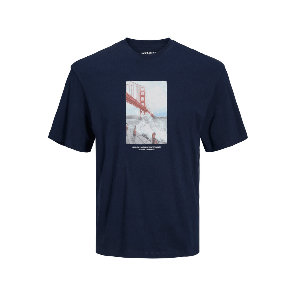 Jack & Jones Uomo T-shirt Copenhagen Blue Navy 12227781