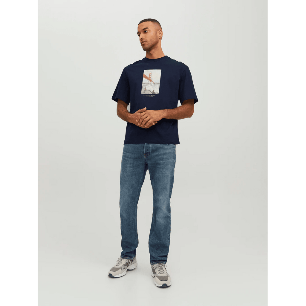 Jack & Jones Uomo T-shirt Copenhagen Blue Navy 12227781